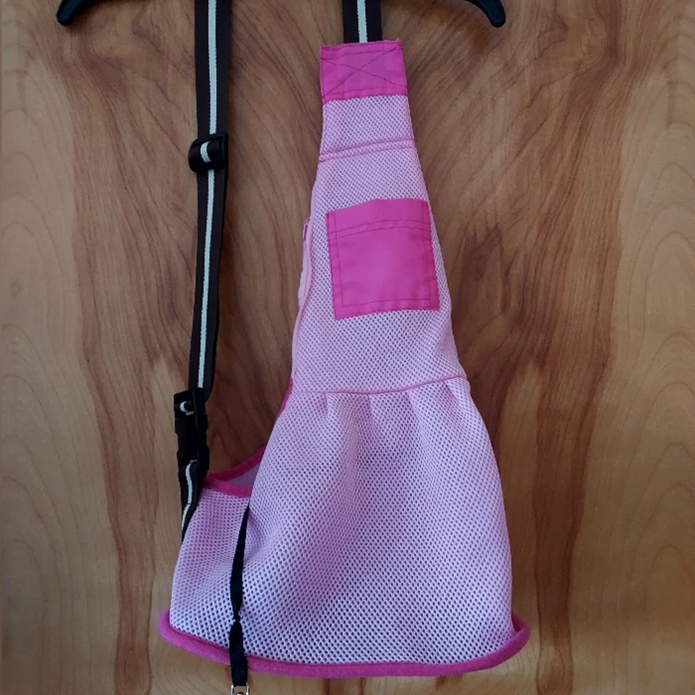 Pink pet carrier